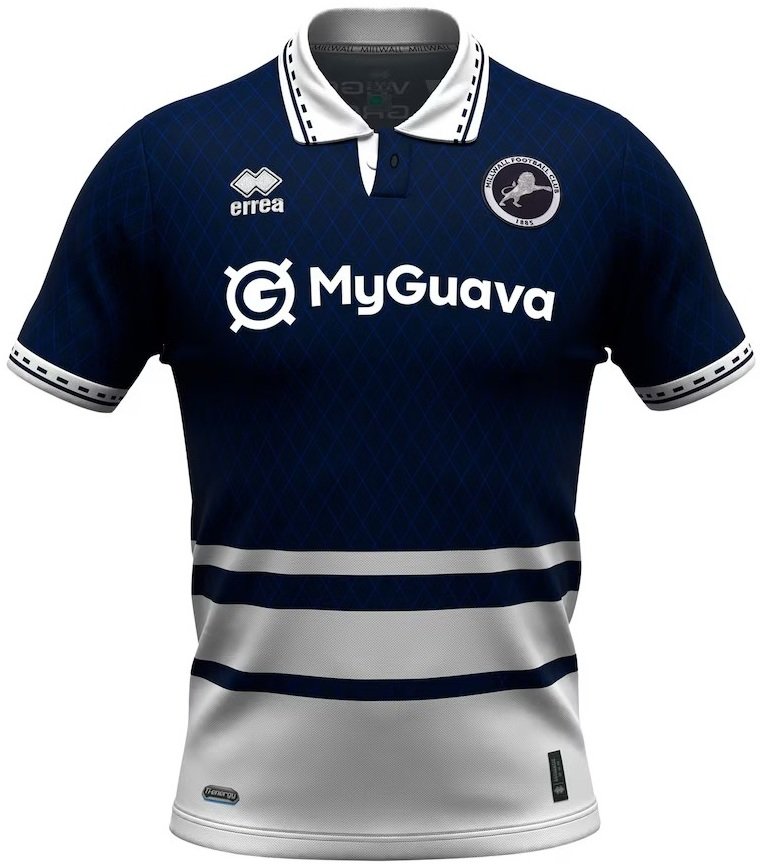 Camisa I Millwall 2024 2025 Errea oficial 